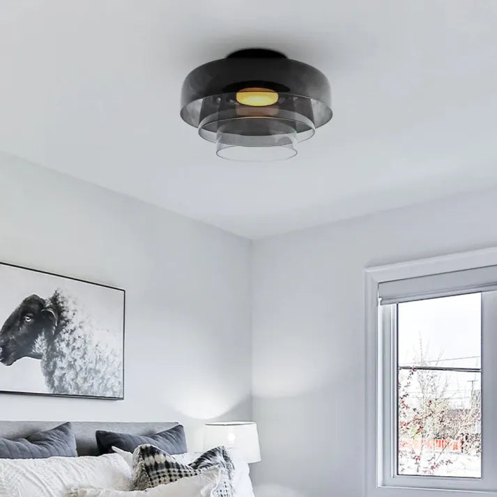 LuxeGlass - Lustre Médiéval de Plafond Luxe