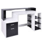 Bureau informatique multimédia design multi-rangements